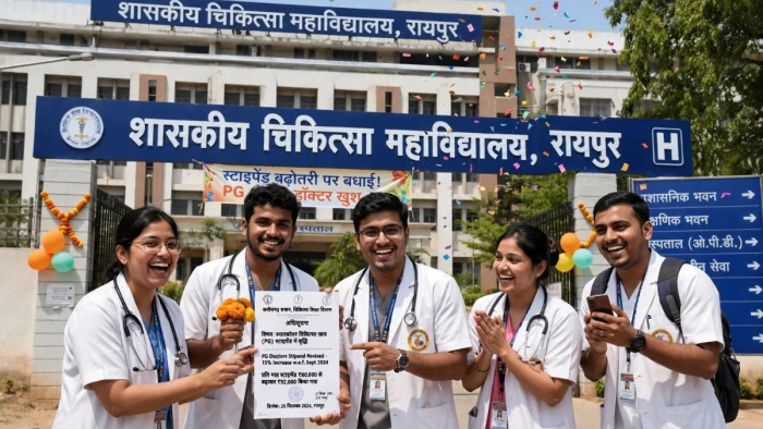 Medical Stipend Hike: छत्तीसगढ़ में PG डॉक्टरों के स्टाइपेंड में बढ़ोतरी, 1 अक्टूबर से लागू होंगी नई दरें