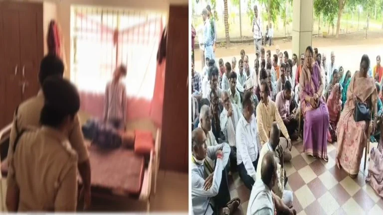 Eklavya School Case: छात्र की मौत के बाद परिजनों ने कलेक्ट्रेट के सामने दिया धरना, जांच और कार्रवाई की मांग