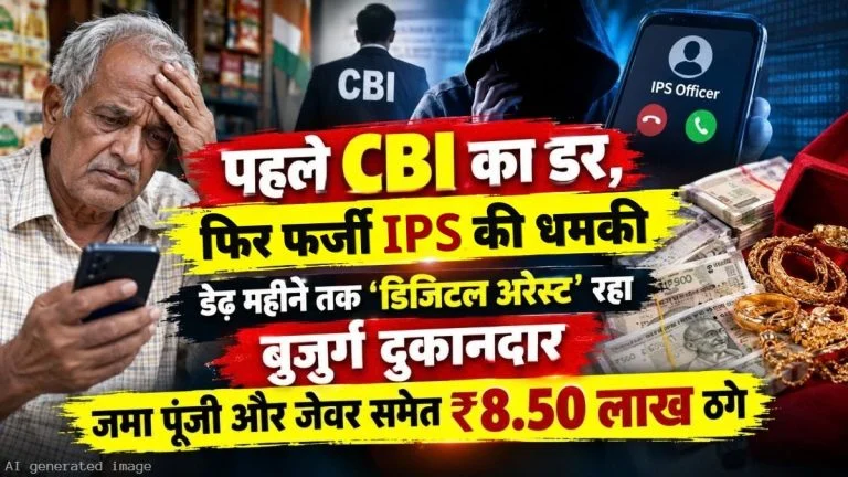 Raipur Cyber Fraud News: CBI और IPS अधिकारी बनकर डराया, डेढ़ महीने तक डिजिटल अरेस्ट में रखा; बुजुर्ग दुकानदार से 8.50 लाख की ठगी
