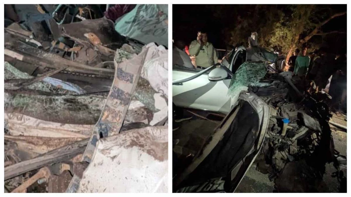 Road Accident: ट्रैक्टर से टकराई कार, छुट्टी पर घर आए आरक्षक समेत दो की मौत; तीसरा गंभीर